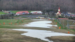 Horní část sjezdovky skiareálu Hlubočky