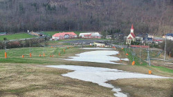 Horní část sjezdovky skiareálu Hlubočky