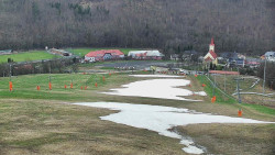 Horní část sjezdovky skiareálu Hlubočky