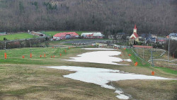 Horní část sjezdovky skiareálu Hlubočky