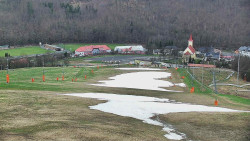 Horní část sjezdovky skiareálu Hlubočky