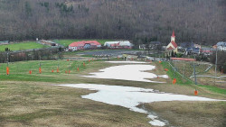 Horní část sjezdovky skiareálu Hlubočky