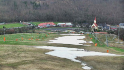 Horní část sjezdovky skiareálu Hlubočky