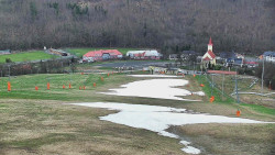 Horní část sjezdovky skiareálu Hlubočky