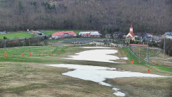 Horní část sjezdovky skiareálu Hlubočky