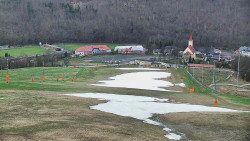 Horní část sjezdovky skiareálu Hlubočky