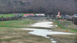 Horní část sjezdovky skiareálu Hlubočky