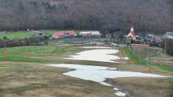 Horní část sjezdovky skiareálu Hlubočky