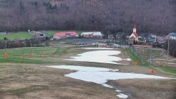 Horní část sjezdovky skiareálu Hlubočky