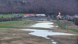 Horní část sjezdovky skiareálu Hlubočky