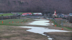 Horní část sjezdovky skiareálu Hlubočky