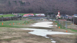Horní část sjezdovky skiareálu Hlubočky