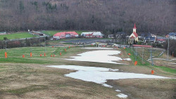 Horní část sjezdovky skiareálu Hlubočky