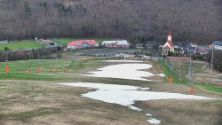 Horní část sjezdovky skiareálu Hlubočky