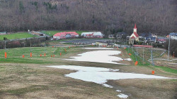 Horní část sjezdovky skiareálu Hlubočky