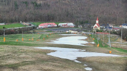 Horní část sjezdovky skiareálu Hlubočky