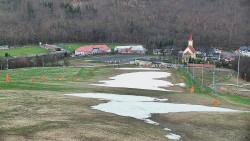 Horní část sjezdovky skiareálu Hlubočky