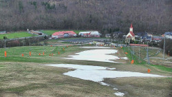 Horní část sjezdovky skiareálu Hlubočky