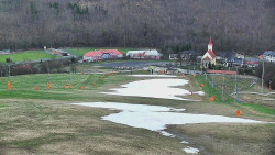 Horní část sjezdovky skiareálu Hlubočky