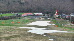 Horní část sjezdovky skiareálu Hlubočky