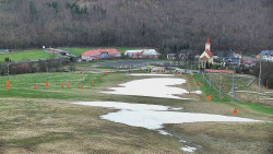 Horní část sjezdovky skiareálu Hlubočky