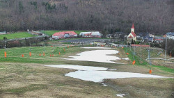 Horní část sjezdovky skiareálu Hlubočky