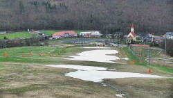 Horní část sjezdovky skiareálu Hlubočky