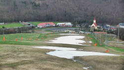 Horní část sjezdovky skiareálu Hlubočky