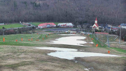 Horní část sjezdovky skiareálu Hlubočky