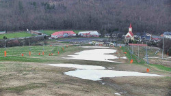Horní část sjezdovky skiareálu Hlubočky