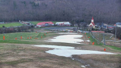 Horní část sjezdovky skiareálu Hlubočky