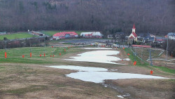 Horní část sjezdovky skiareálu Hlubočky