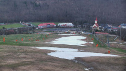 Horní část sjezdovky skiareálu Hlubočky