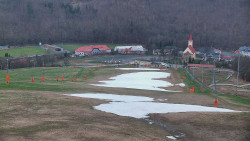 Horní část sjezdovky skiareálu Hlubočky