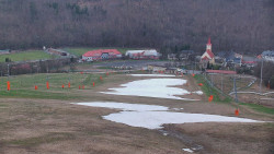 Horní část sjezdovky skiareálu Hlubočky