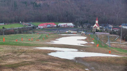 Horní část sjezdovky skiareálu Hlubočky