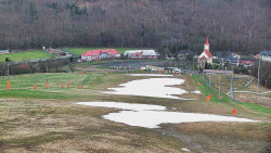 Horní část sjezdovky skiareálu Hlubočky