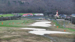Horní část sjezdovky skiareálu Hlubočky