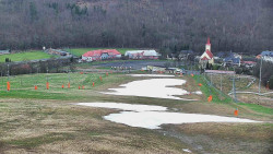 Horní část sjezdovky skiareálu Hlubočky