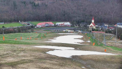 Horní část sjezdovky skiareálu Hlubočky