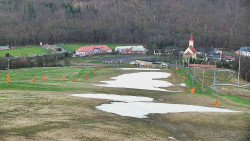 Horní část sjezdovky skiareálu Hlubočky