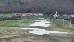Horní část sjezdovky skiareálu Hlubočky