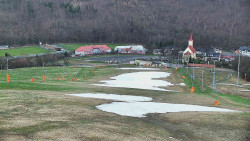 Horní část sjezdovky skiareálu Hlubočky