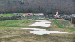 Horní část sjezdovky skiareálu Hlubočky