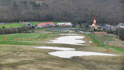 Horní část sjezdovky skiareálu Hlubočky