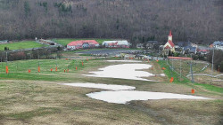 Horní část sjezdovky skiareálu Hlubočky