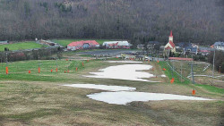 Horní část sjezdovky skiareálu Hlubočky