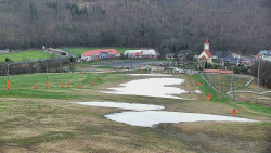 Horní část sjezdovky skiareálu Hlubočky