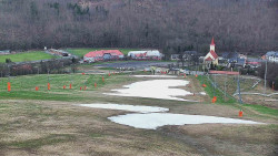 Horní část sjezdovky skiareálu Hlubočky