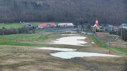 Horní část sjezdovky skiareálu Hlubočky